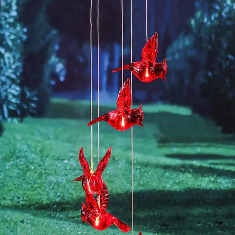 BowLift | Red Bird Wind Chime Light