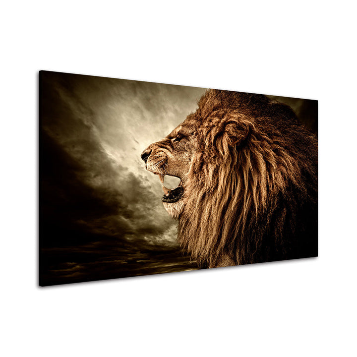 Roaring Lion - Canvas Wall Art Painting | Bowlift