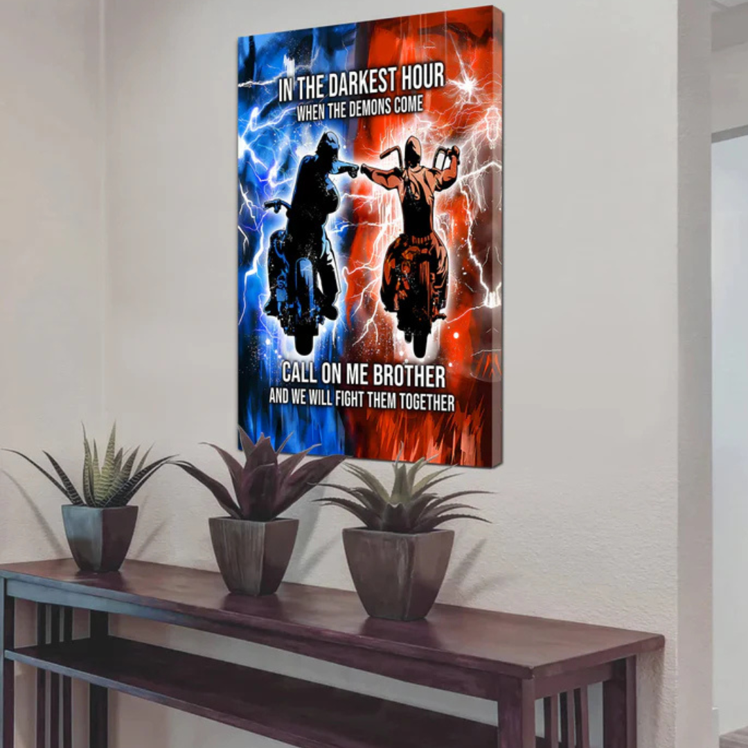 Brotherhood Strength Canvas Wall Art | Bowlift