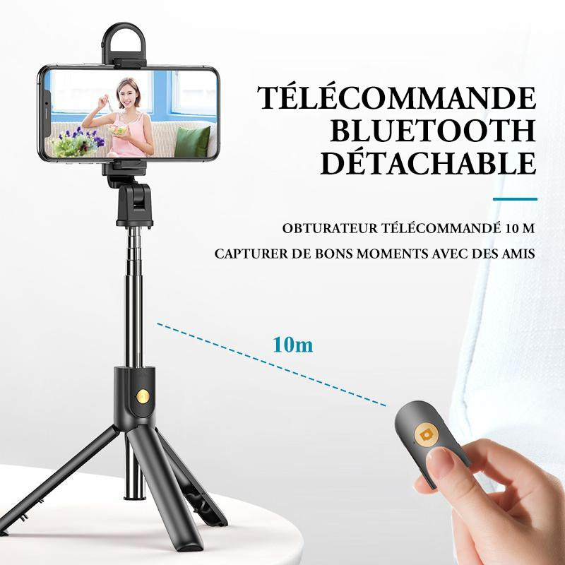 Tripod for selfie stick with Bluetooth remote control | Bowlift