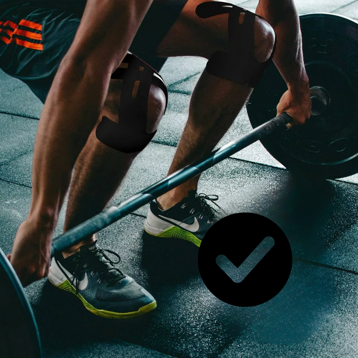 Knee Tape FlexiSupport – Pre-manufactured Kinesio tape for direct support | Bowlift