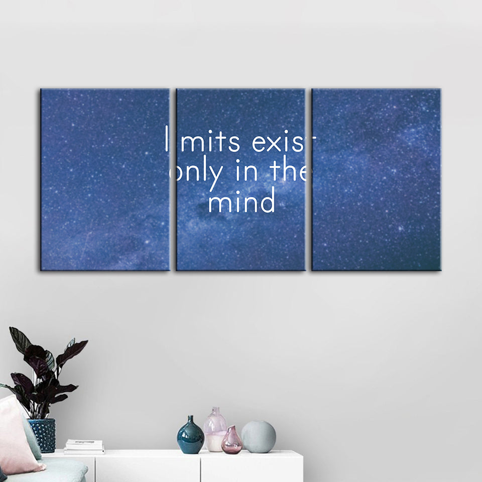 Only In The Mind 3 Piece - Canvas Wall Art Painting | Bowlift