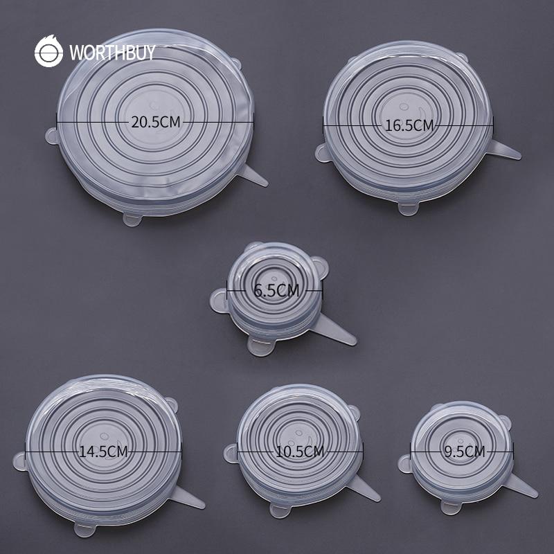 EcoLid - 6 Silicone Reusable Stretch Covers | Bowlift