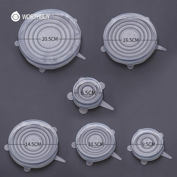 EcoLid - 6 Silicone Reusable Stretch Covers | Bowlift