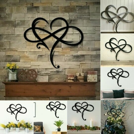 BowLift | Iron Wall Decoration with Infinity Heart