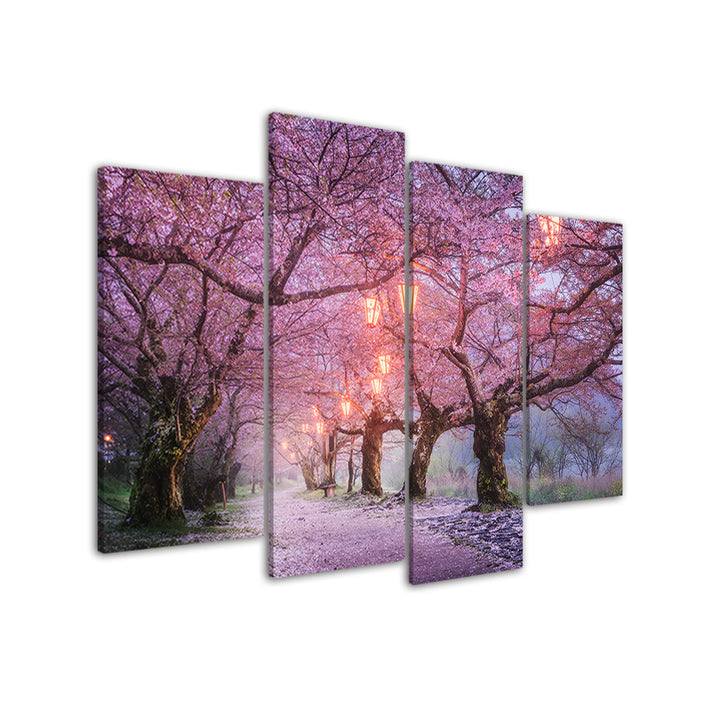 Big Pink Trees- Canvas Wall Art Painting | Bowlift