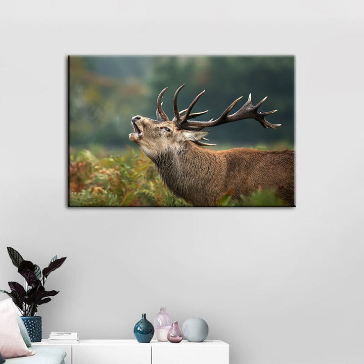 Bleating Elk - Canvas Wall Art Painting | Bowlift