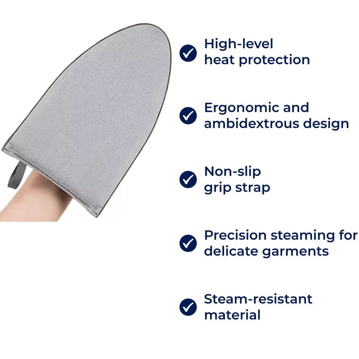 SteamShield | Garment Steamer Glove – Heat Protection – Non-Slip Strap – Precise Steaming for Delicate Clothing Bowlift