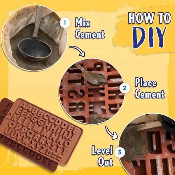 Concrete Alphabet Mold | Bowlift
