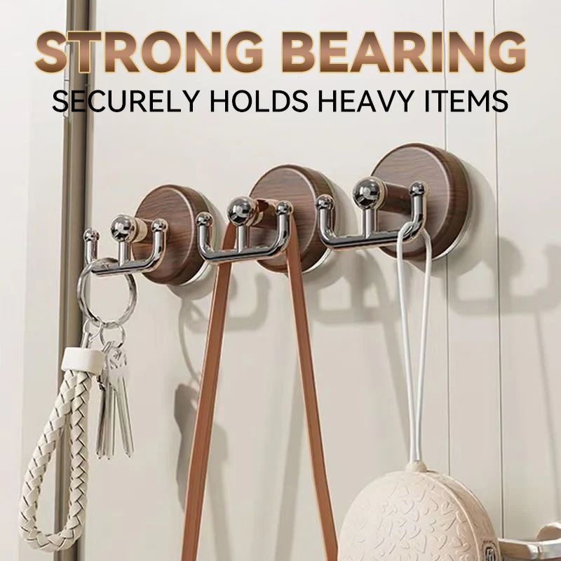 BowLift | Multifunctional wood grain suction cup hook