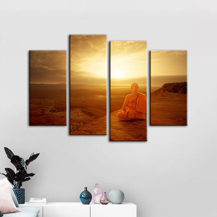 Warm Morning 4 Piece - Canvas Wall Art Painting | Bowlift