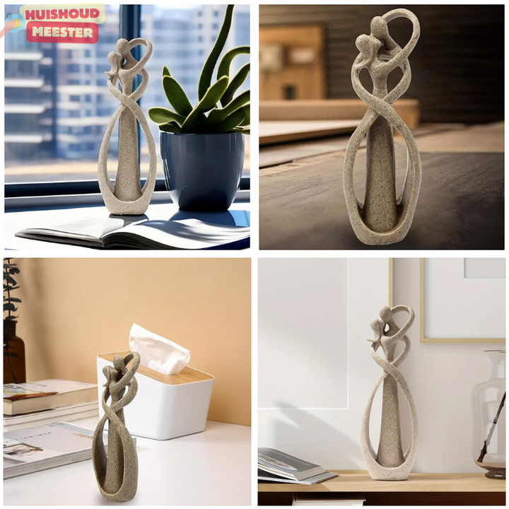 BowLift | Armonia Embrace – Symbolic decor sculpture for love & connection (living room decor in black or bronze)