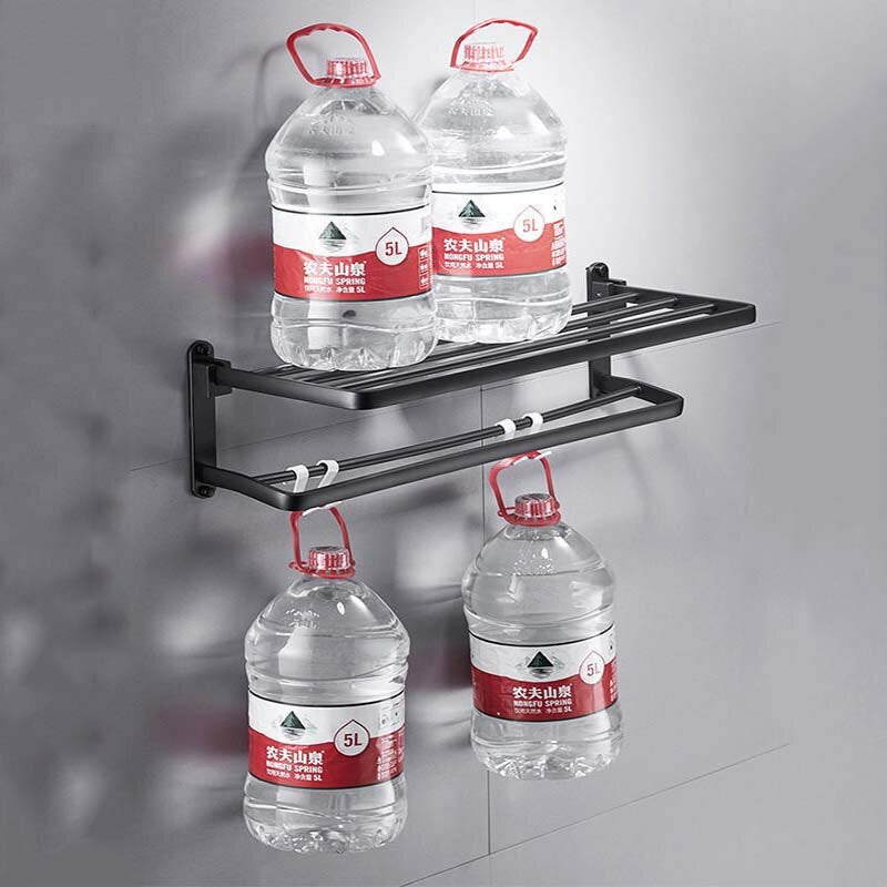 BowLift | Easy Organizer Bathroom Aluminum Foldable Towel Rack