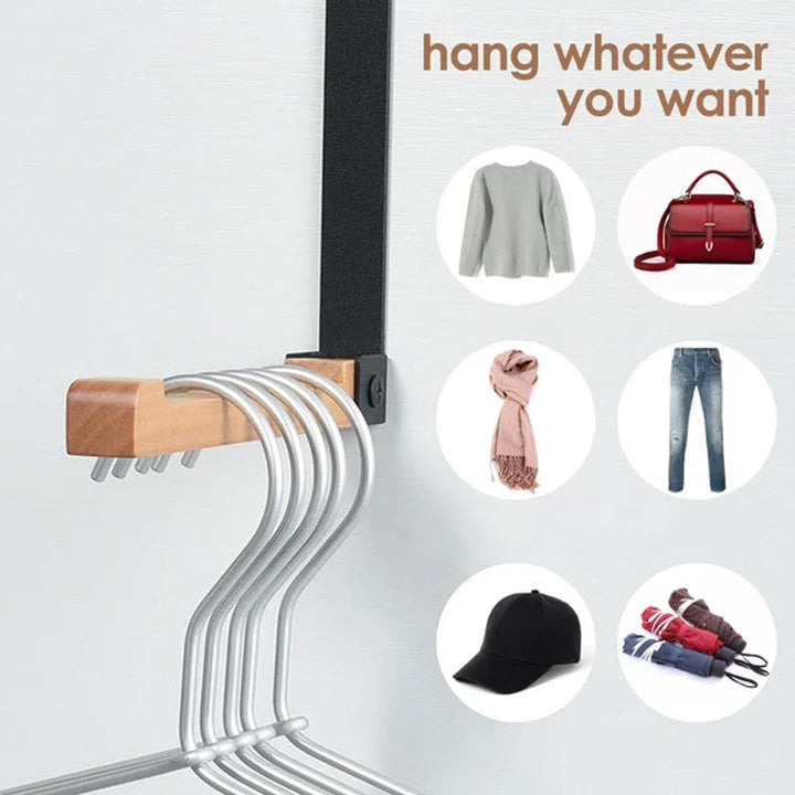 BowLift | Folding Wood Over The Door Hooks
