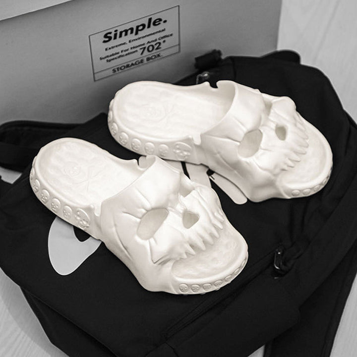BowLift | Skull Design Single Band Slippers
