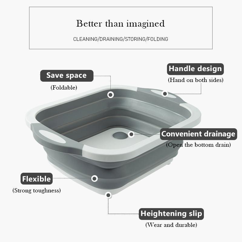 BowLift | Portable Multi-function Collapsible Dish Tub