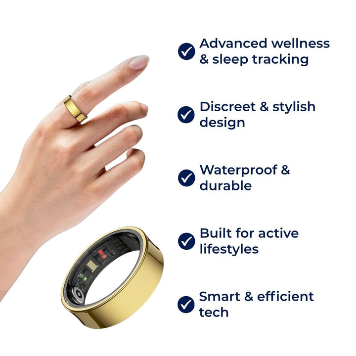 VitalBand Smart Ring – Sleep & Wellness Tracker – Waterproof – Ideal for Active Lifestyles Bowlift
