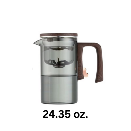 BowLift | Magical Glass Teapot with Built-In Strainer and Heat-Resistant Handle