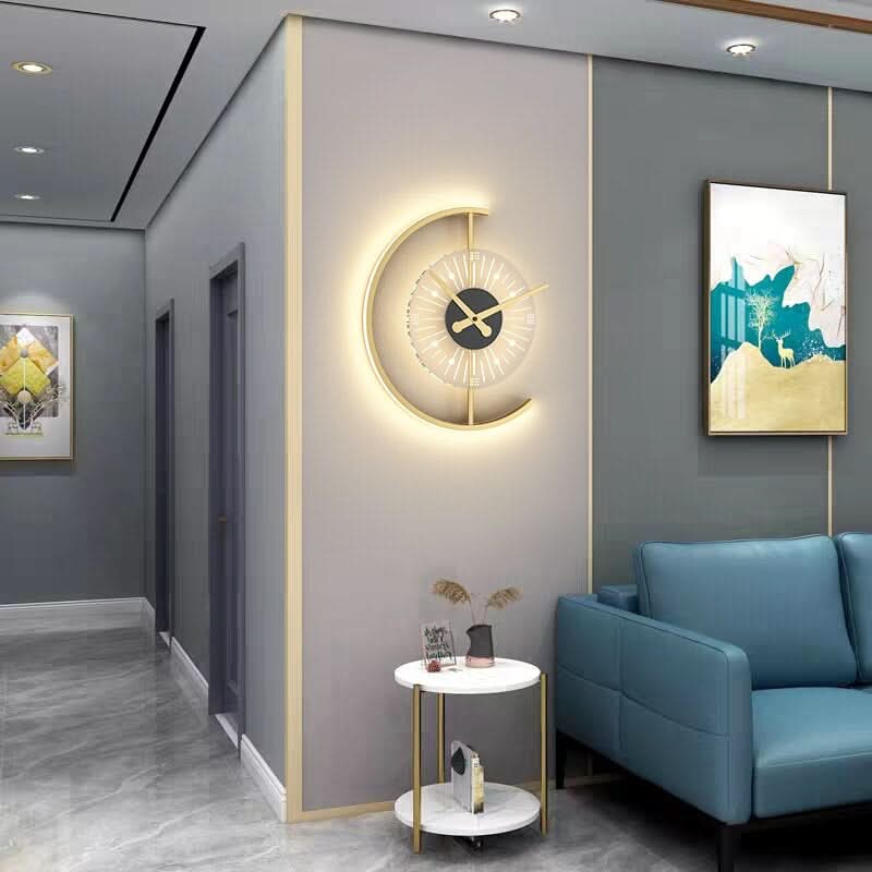 BowLift | LED Wall Clock with Built-In Ambient Lighting