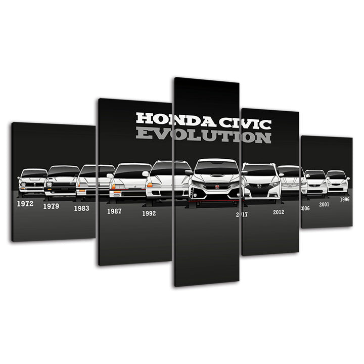 Honda Civic Evolution - Canvas Wall Art Painting | Bowlift