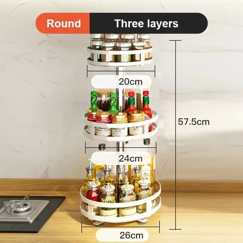 360° Rotating Storage Rack Organizer Round (Premium) Bowlift