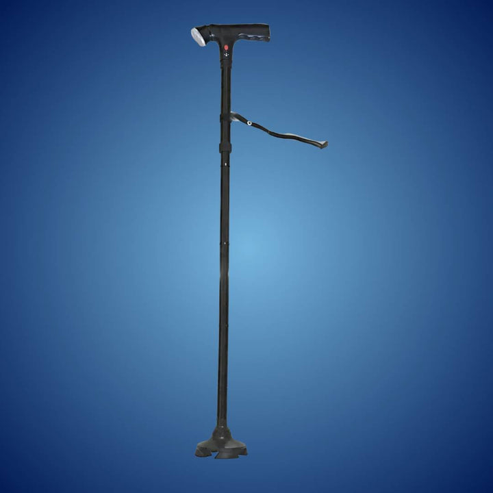 MobilityMate Folding Cane Collapsible Walking Stick | Telescopic Walking Stick - Lightweight Cane - for Seniors and Travellers Bowlift