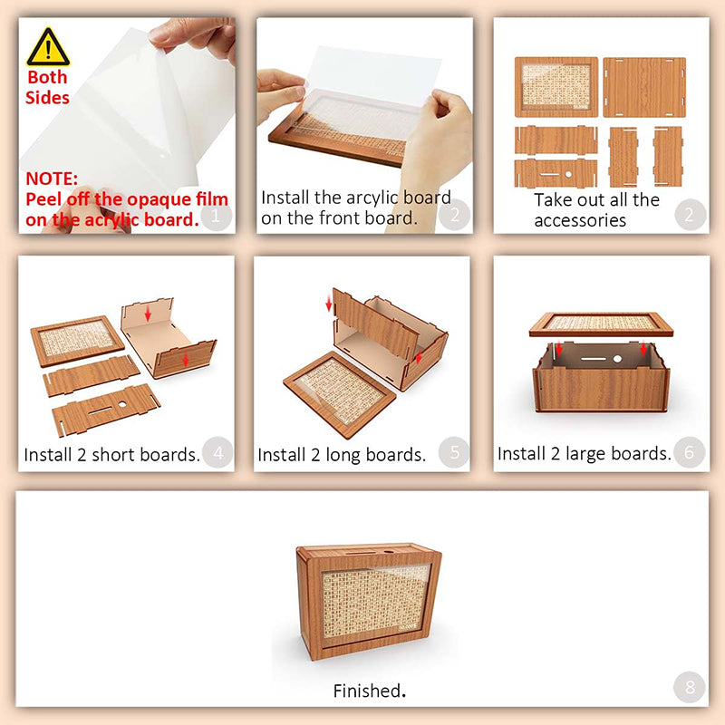 BowLift | Wooden change piggy bank
