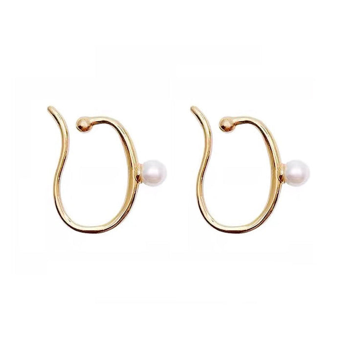 BowLift | Minimalist Simulated Round Small Pearl Ear Cuff Earrings For Women