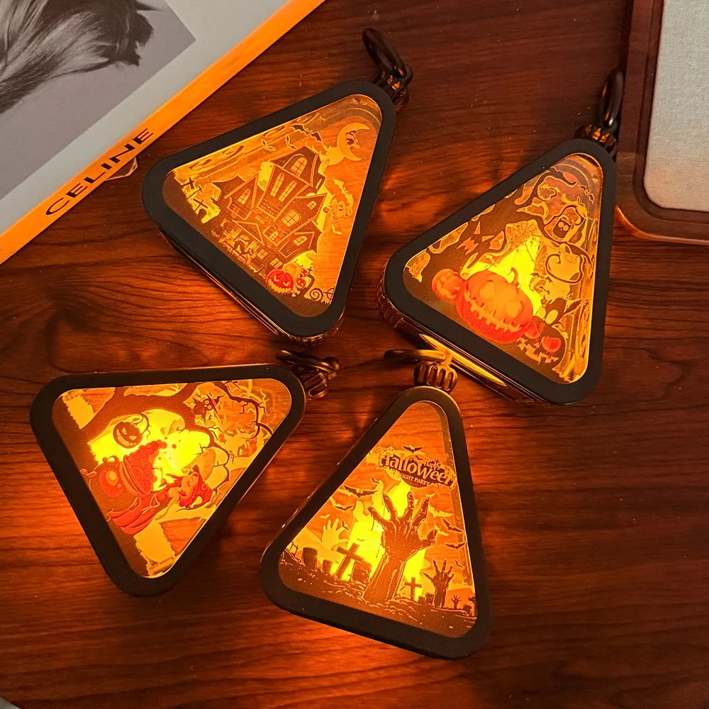 BowLift | Halloween Decor Triangle Table Lamp