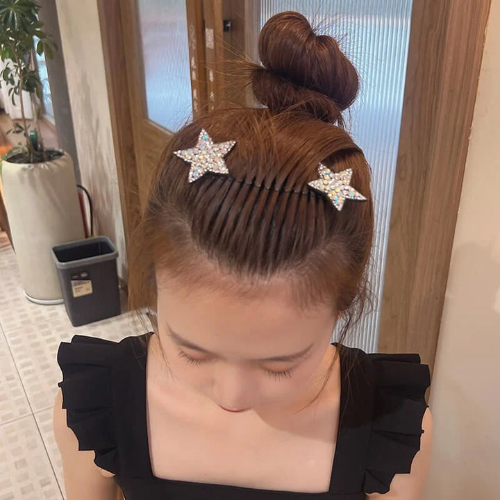 Rhinestone Star Hair Comb Set (5 pieces) | Bowlift