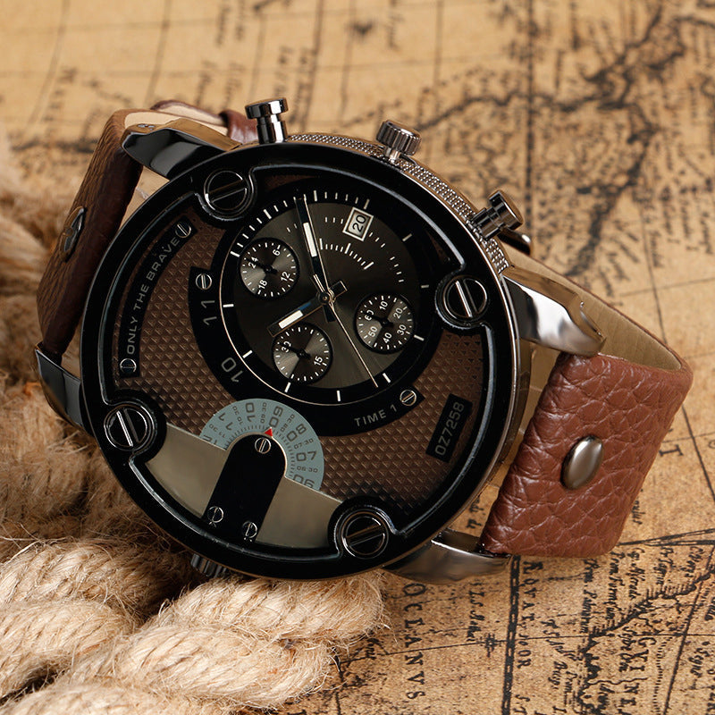 BowLift | Men's Fashion Large Dial Style Steel Band Watch