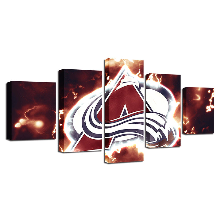 All North American Pro Sports 5 Piece - Canvas Wall Art Painting | Bowlift