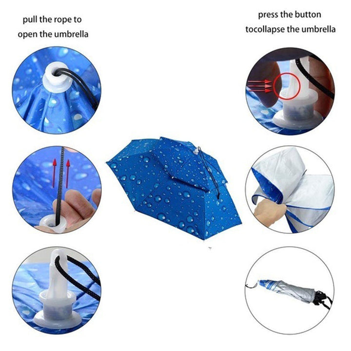 BowLift | Outdoor Double-Layer Rain Umbrella Hat