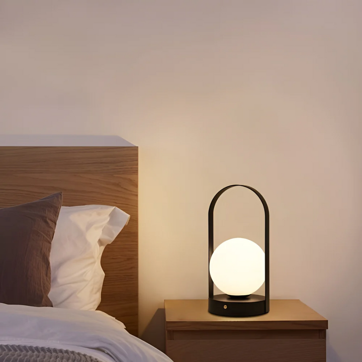 AuraLicht Wireless Table Lamp – Rechargeable & Stainless Steel Design Lamp | Bowlift