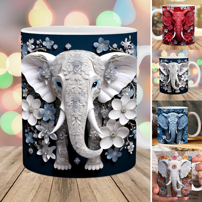 BowLift | 3D Elephant Flower Mug