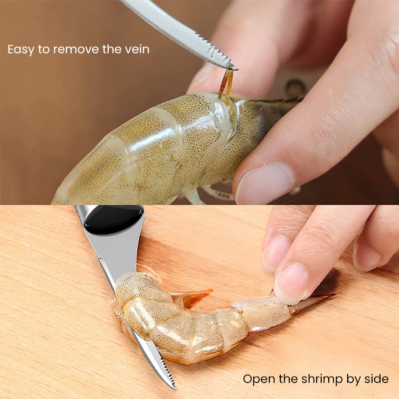 BowLift | Stainless Steel Shrimp Peeler Tool