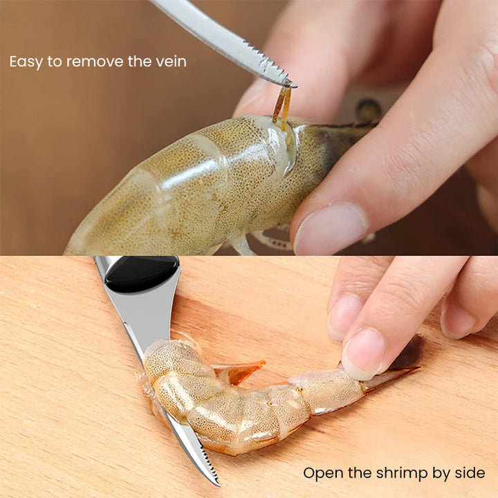 BowLift | Stainless Steel Shrimp Peeler Tool