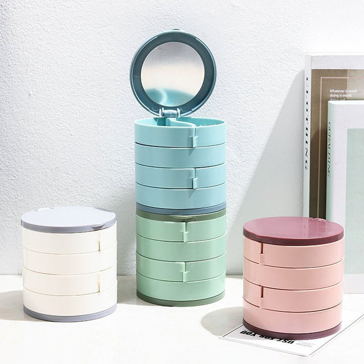 BowLift | Jewelry Box - 360° Rotating Storage Box for Jewelry, Maximum Protection and Organization