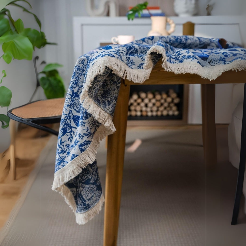 BowLift | Blue Butterfly Garden Tablecloth