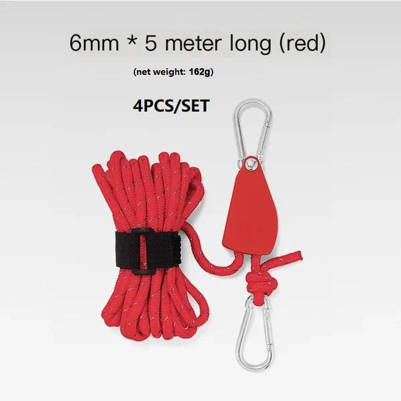 BowLift | Portable Adjustable Fix Tent High Strength Fast Release Pulley Camping Rope