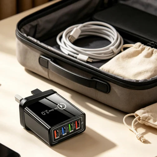 4-Port Quick Charge 3.0 Charger with AI Performance Boost