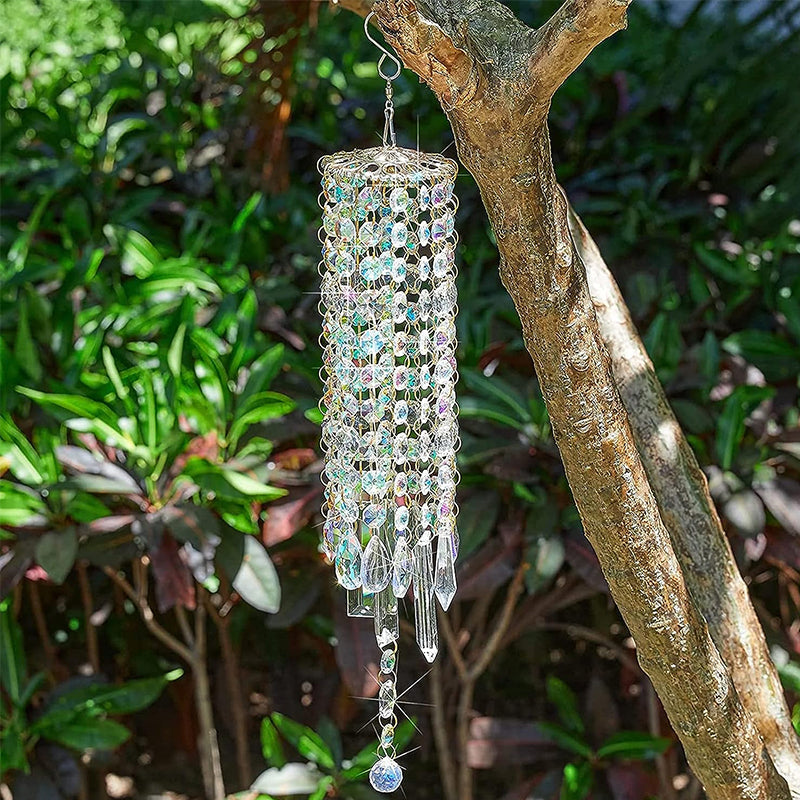 Aurora Crystal Glass Wind Chime | Bowlift