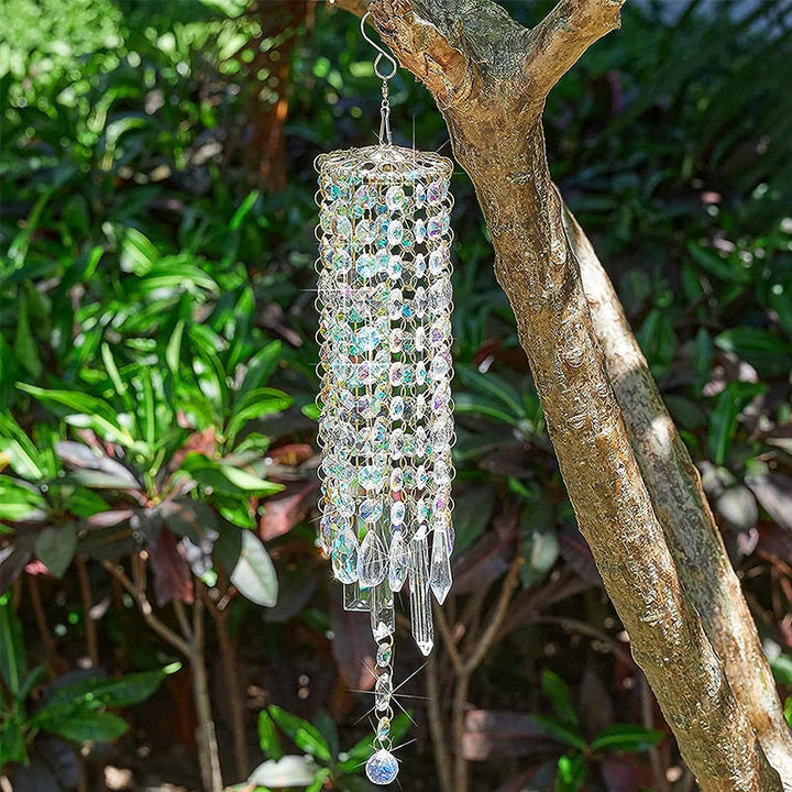 Aurora Crystal Glass Wind Chime | Bowlift