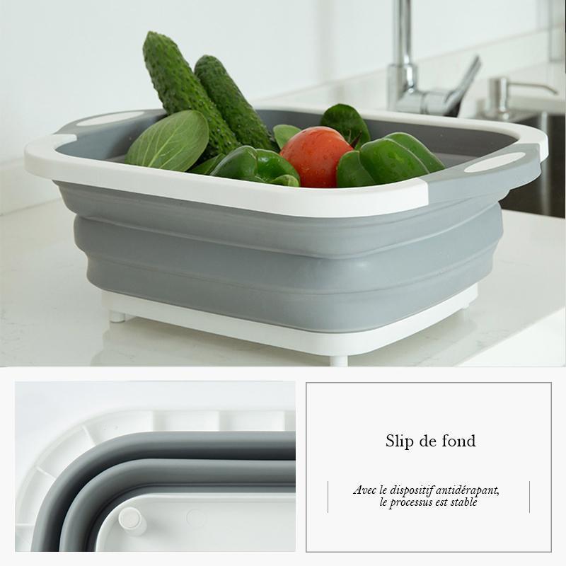 Ciaovie collapsible cutting board with dish container | Bowlift
