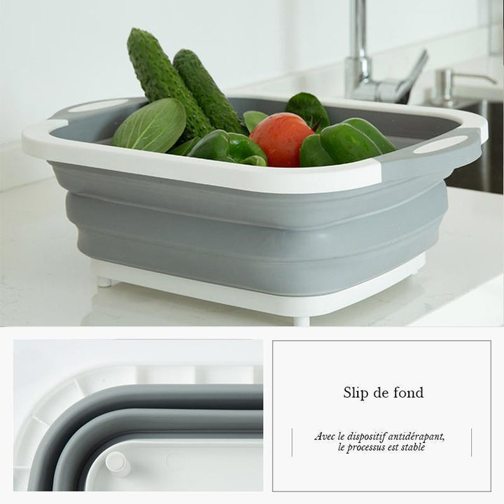 Ciaovie collapsible cutting board with dish container | Bowlift