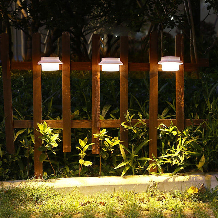 Solar Cylinder LED Outdoor Waterproof Fence Wall Sconce Lamp | Bowlift