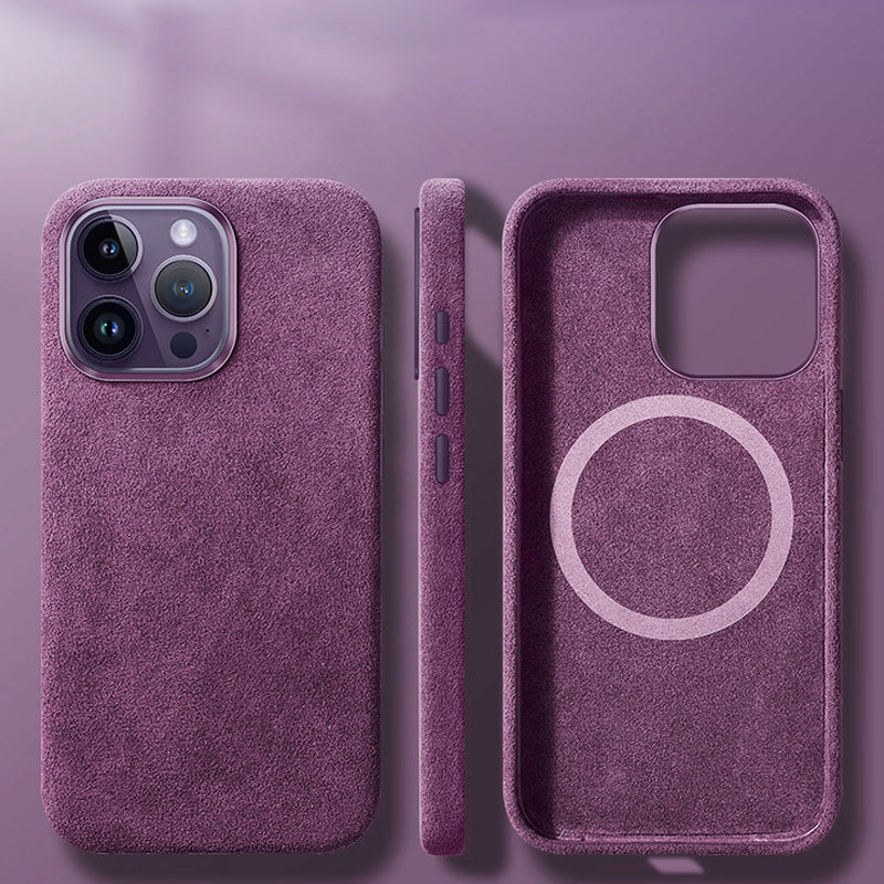 BowLift | Italian Alcantara Magnetic Case for Iphone