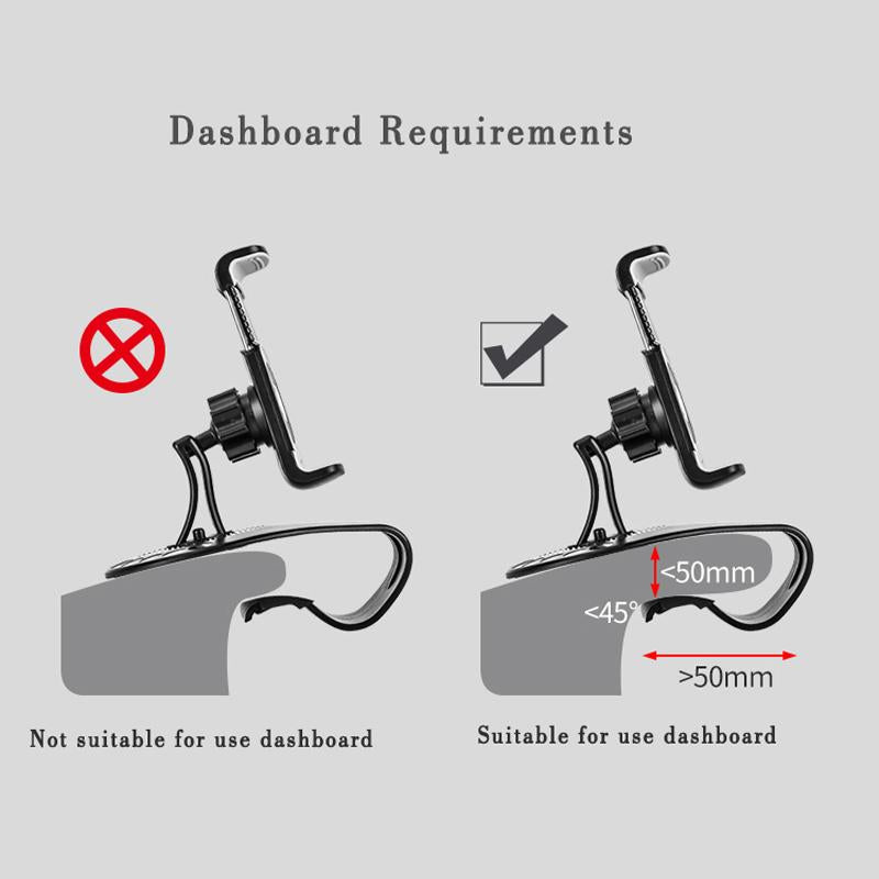 BowLift | Car Dashboard Phone Holder with Parking Number