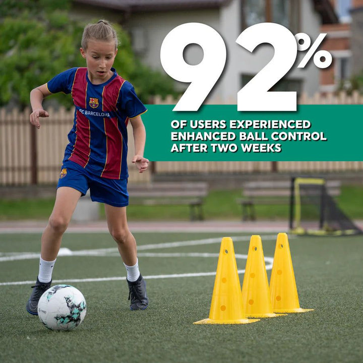 BowLift | Football Pro Training Mat | Anti-Slip, 2x2m Space & Video Program for Skill Enhancement and Home Training