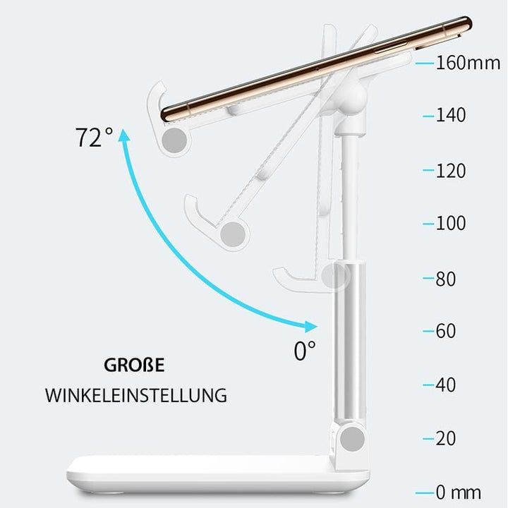 BowLift | Foldable or white pole phone desk holder